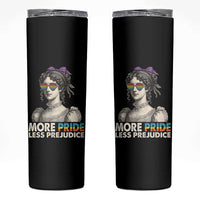 More Pride Less Prejudice Skinny Tumbler LGBTQ Proud Ally Pride Month - Wonder Print Shop