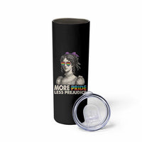 More Pride Less Prejudice Skinny Tumbler LGBTQ Proud Ally Pride Month - Wonder Print Shop