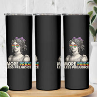 More Pride Less Prejudice Skinny Tumbler LGBTQ Proud Ally Pride Month - Wonder Print Shop