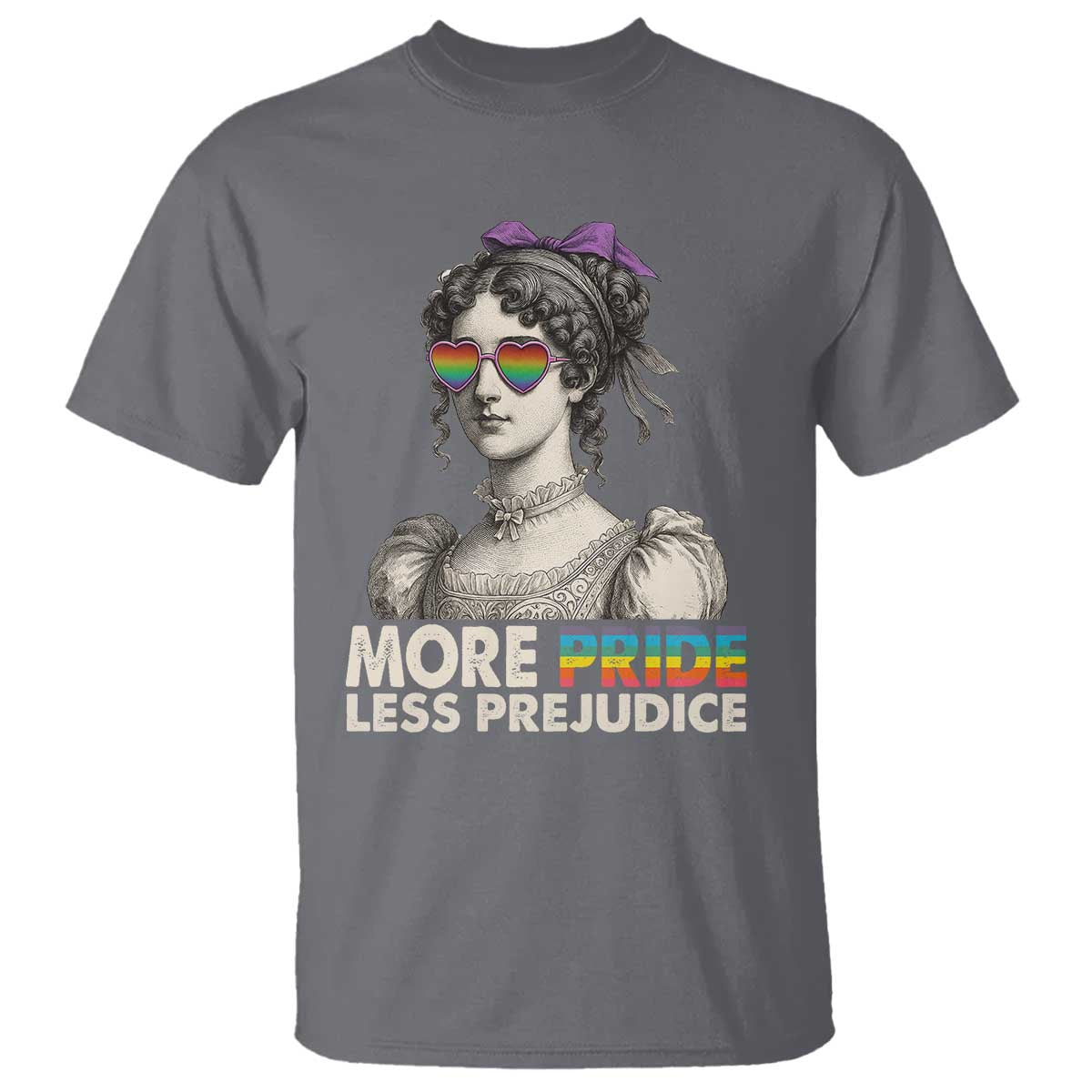 More Pride Less Prejudice T Shirt LGBTQ Proud Ally Pride Month - Wonder Print Shop