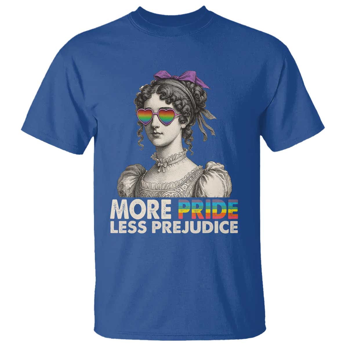 More Pride Less Prejudice T Shirt LGBTQ Proud Ally Pride Month - Wonder Print Shop