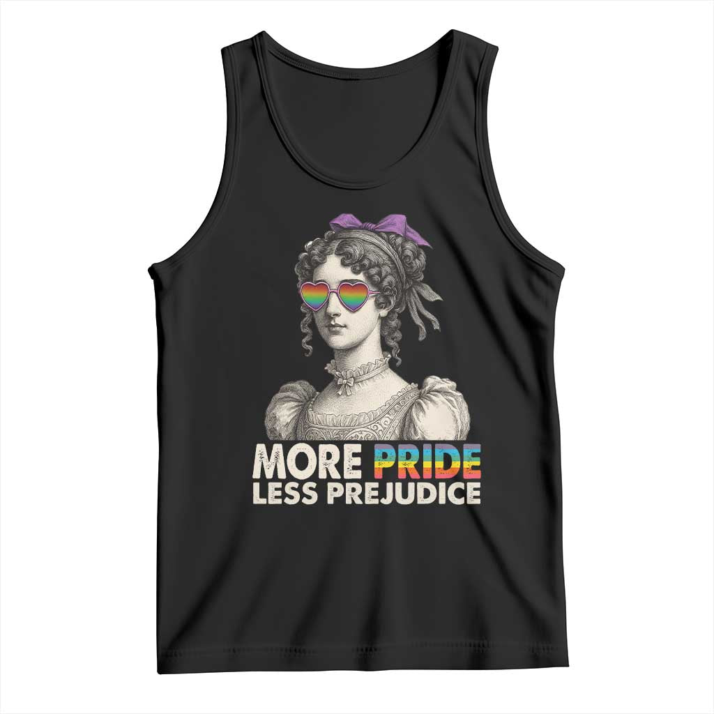 More Pride Less Prejudice Tank Top LGBTQ Proud Ally Pride Month - Wonder Print Shop