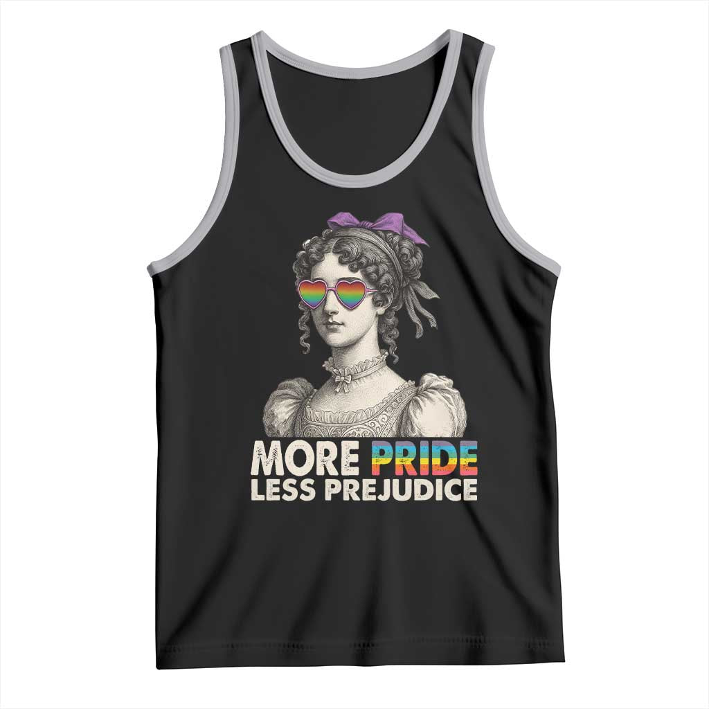 More Pride Less Prejudice Tank Top LGBTQ Proud Ally Pride Month - Wonder Print Shop
