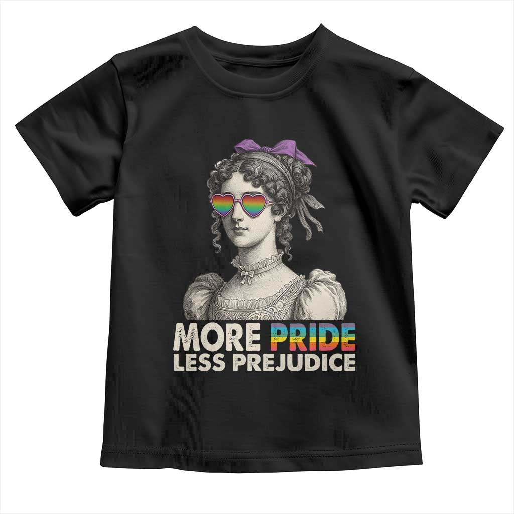More Pride Less Prejudice Toddler T Shirt LGBTQ Proud Ally Pride Month - Wonder Print Shop