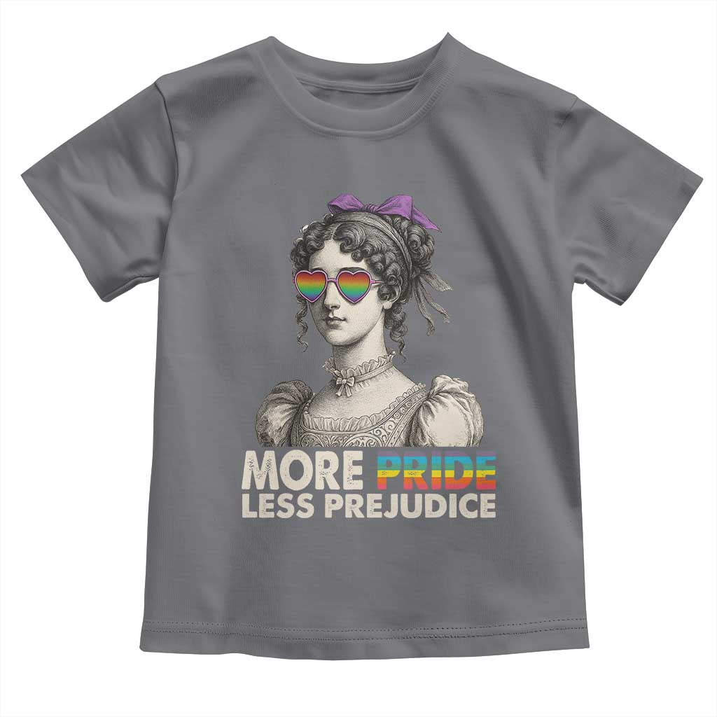 More Pride Less Prejudice Toddler T Shirt LGBTQ Proud Ally Pride Month - Wonder Print Shop