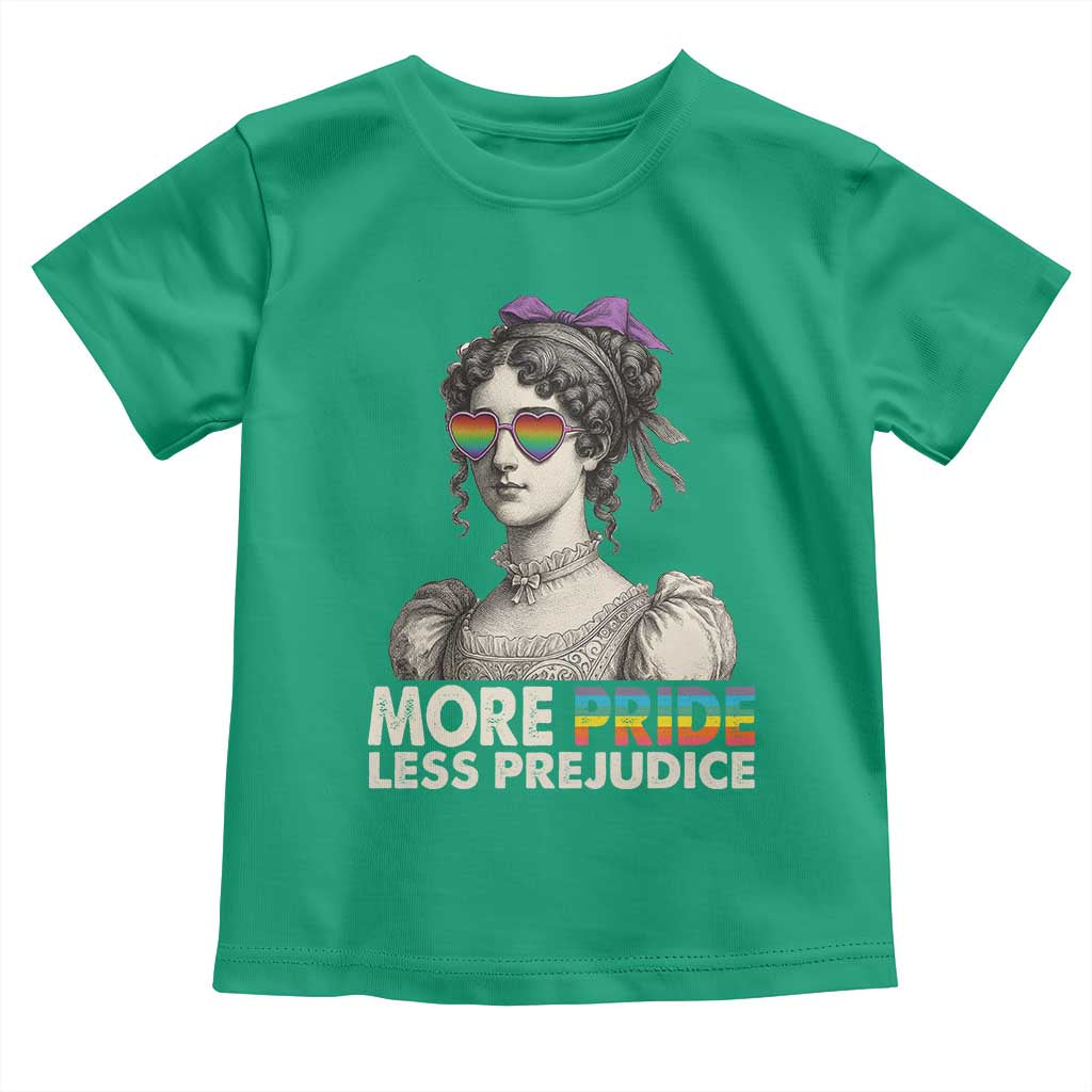 More Pride Less Prejudice Toddler T Shirt LGBTQ Proud Ally Pride Month - Wonder Print Shop