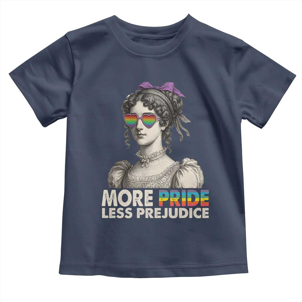 More Pride Less Prejudice Toddler T Shirt LGBTQ Proud Ally Pride Month - Wonder Print Shop