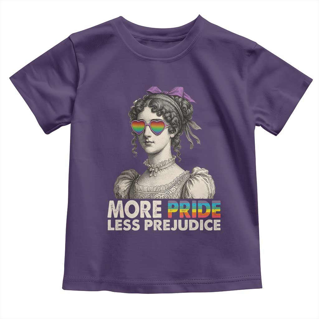 More Pride Less Prejudice Toddler T Shirt LGBTQ Proud Ally Pride Month - Wonder Print Shop