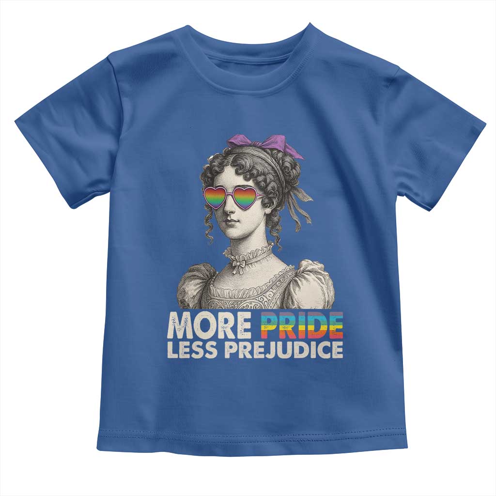 More Pride Less Prejudice Toddler T Shirt LGBTQ Proud Ally Pride Month - Wonder Print Shop