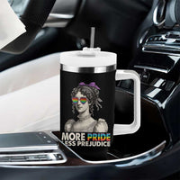 More Pride Less Prejudice Tumbler With Handle LGBTQ Proud Ally Pride Month - Wonder Print Shop