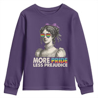More Pride Less Prejudice Youth Sweatshirt LGBTQ Proud Ally Pride Month - Wonder Print Shop
