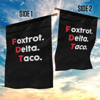 Foxtrot Delta Taco Garden Flag Subtle FDT Resist - Wonder Print Shop