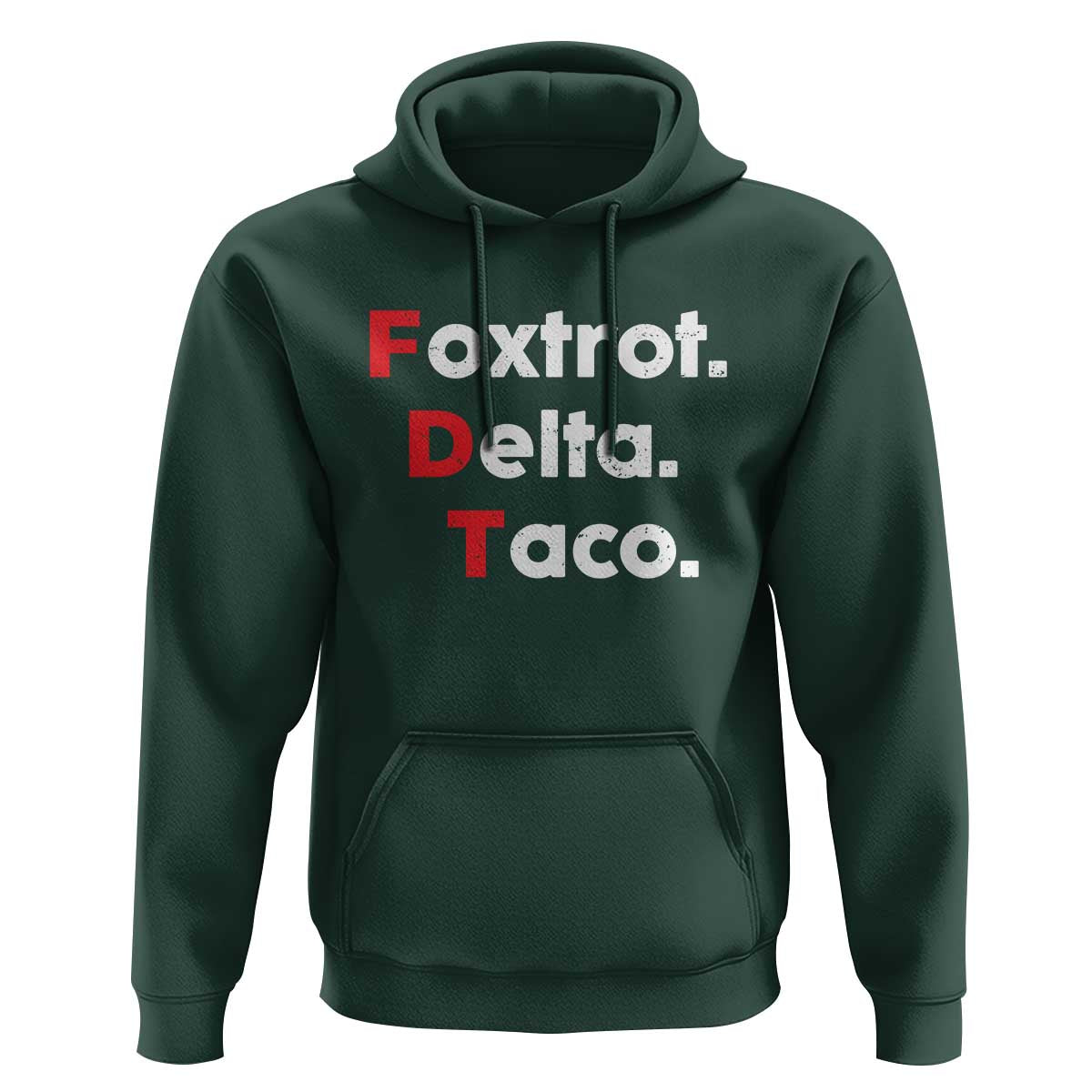 Foxtrot Delta Taco Hoodie Subtle FDT Resist - Wonder Print Shop