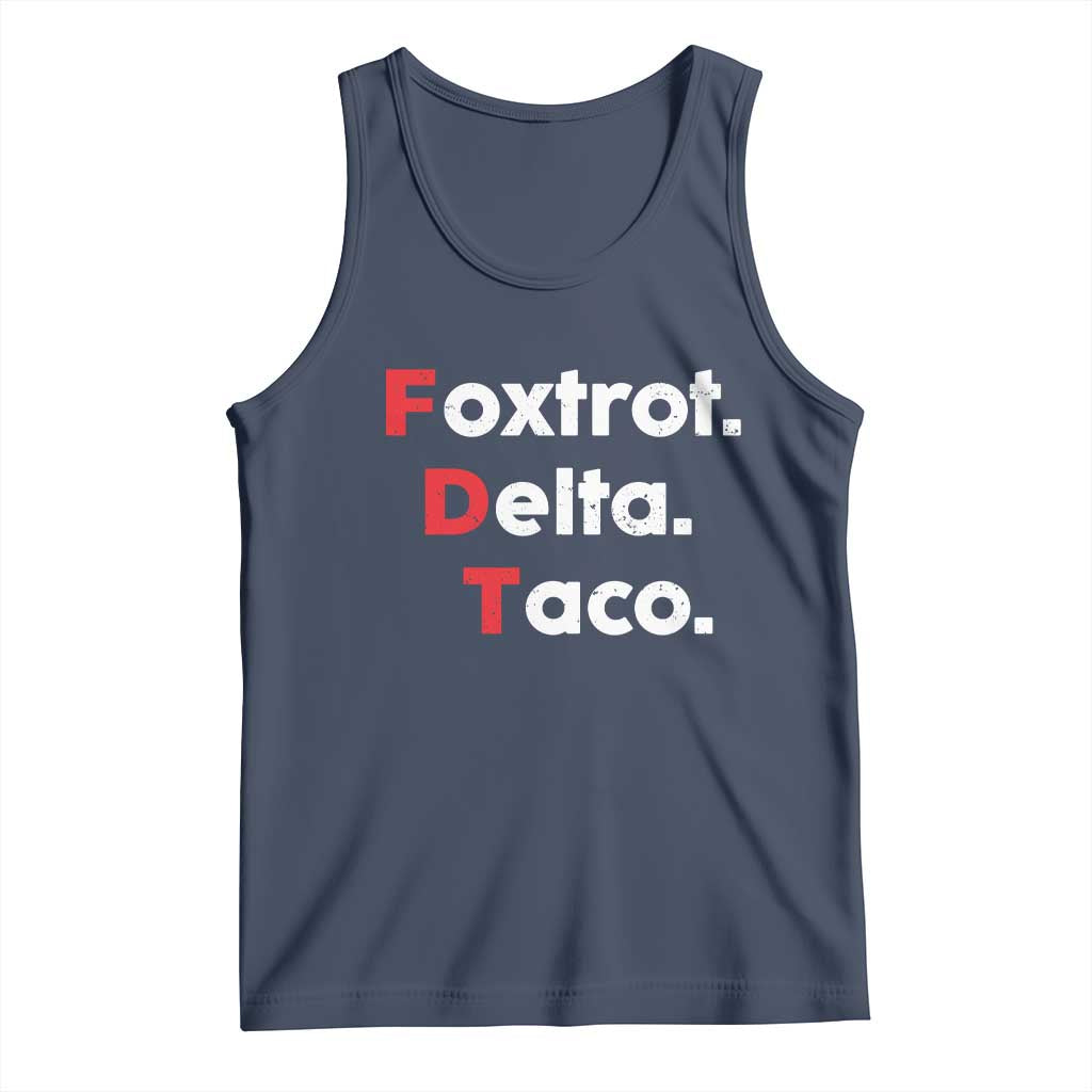 Foxtrot Delta Taco Tank Top Subtle FDT Resist - Wonder Print Shop