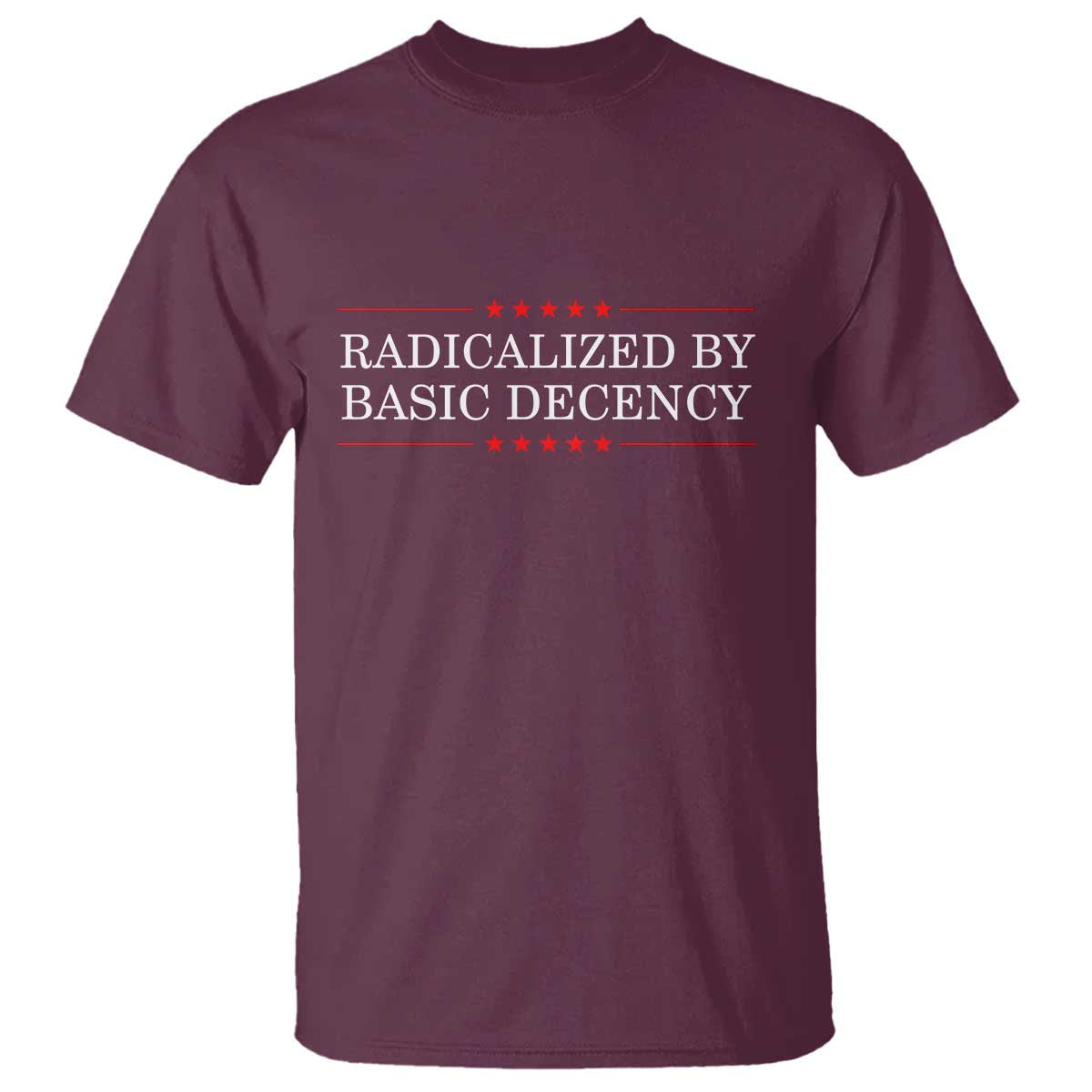 Radicalized By Basic Decency T Shirt Feminist Activist Protest - Wonder Print Shop