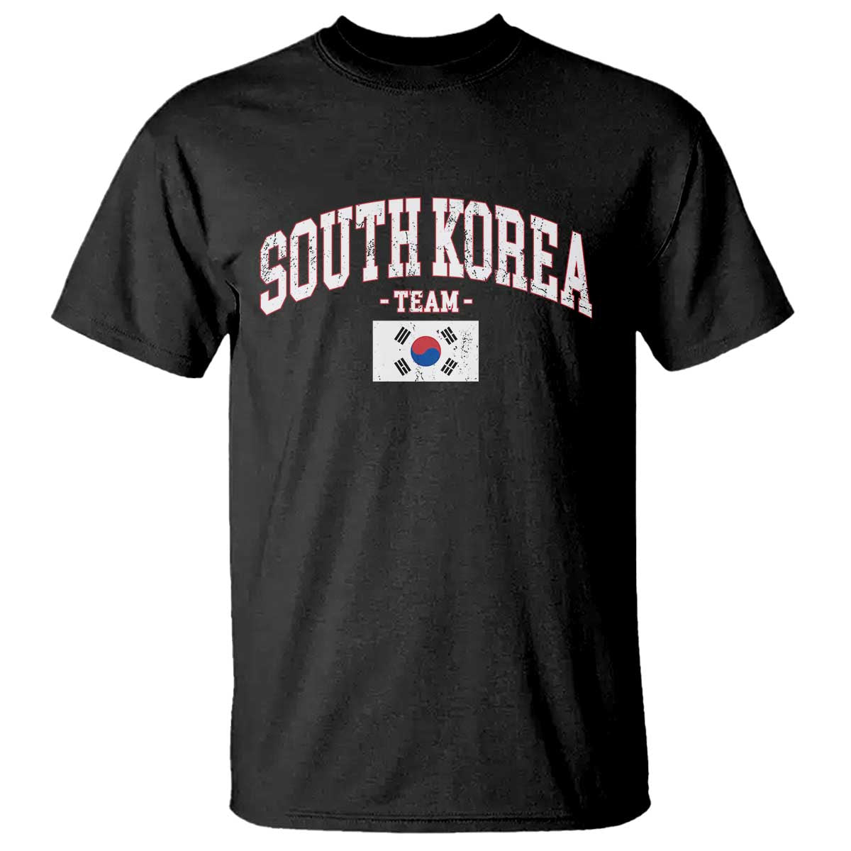 South Korea National Team T Shirt Retro Vintage Sport Varsity Korean Flag