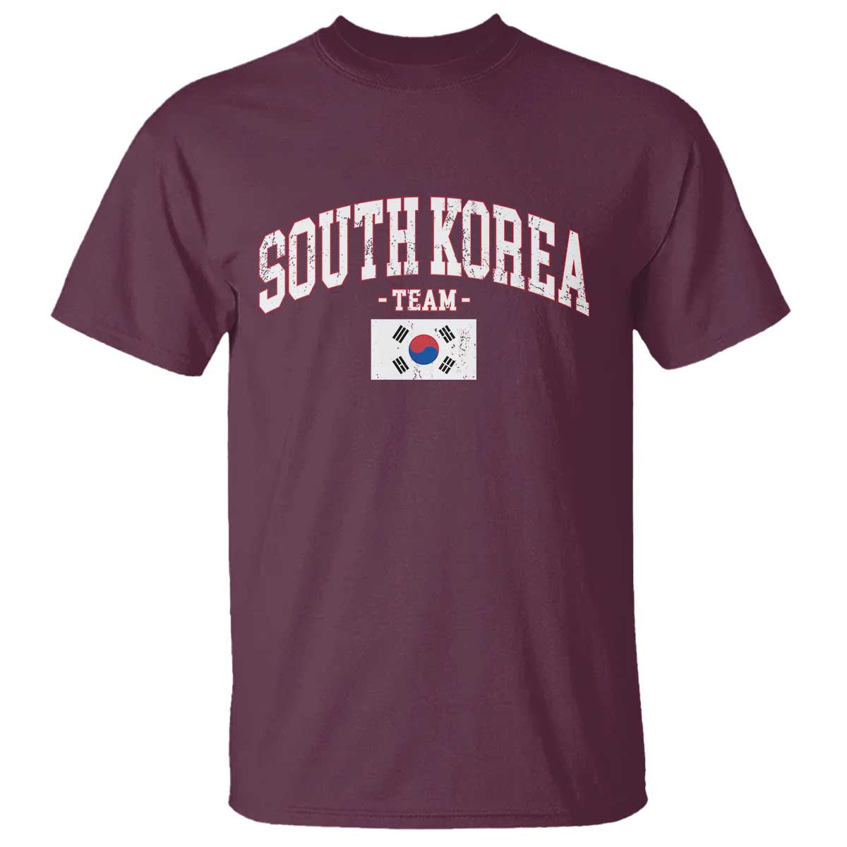 South Korea National Team T Shirt Retro Vintage Sport Varsity Korean Flag