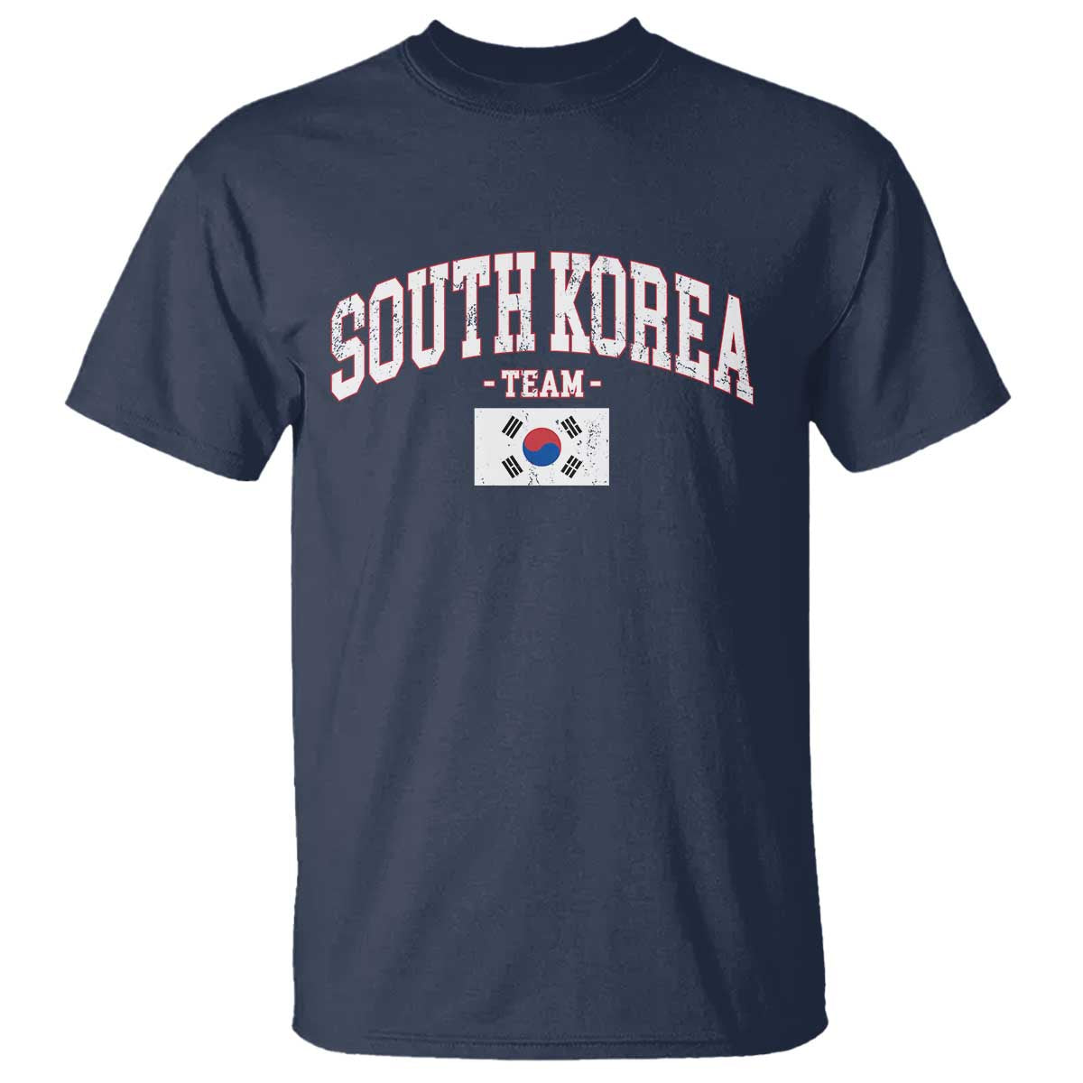 South Korea National Team T Shirt Retro Vintage Sport Varsity Korean Flag
