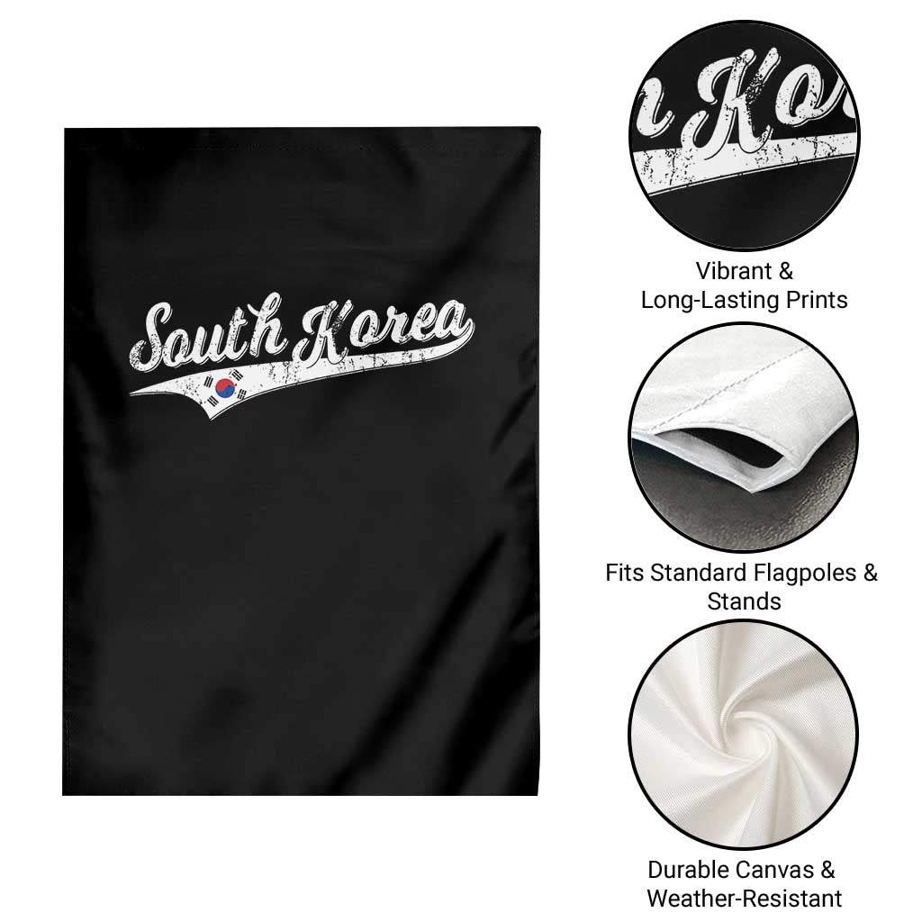 South Korea Garden Flag Retro Script Sport Korean Flag