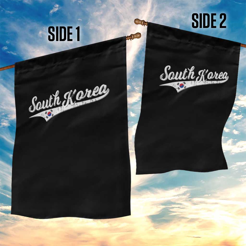 South Korea Garden Flag Retro Script Sport Korean Flag