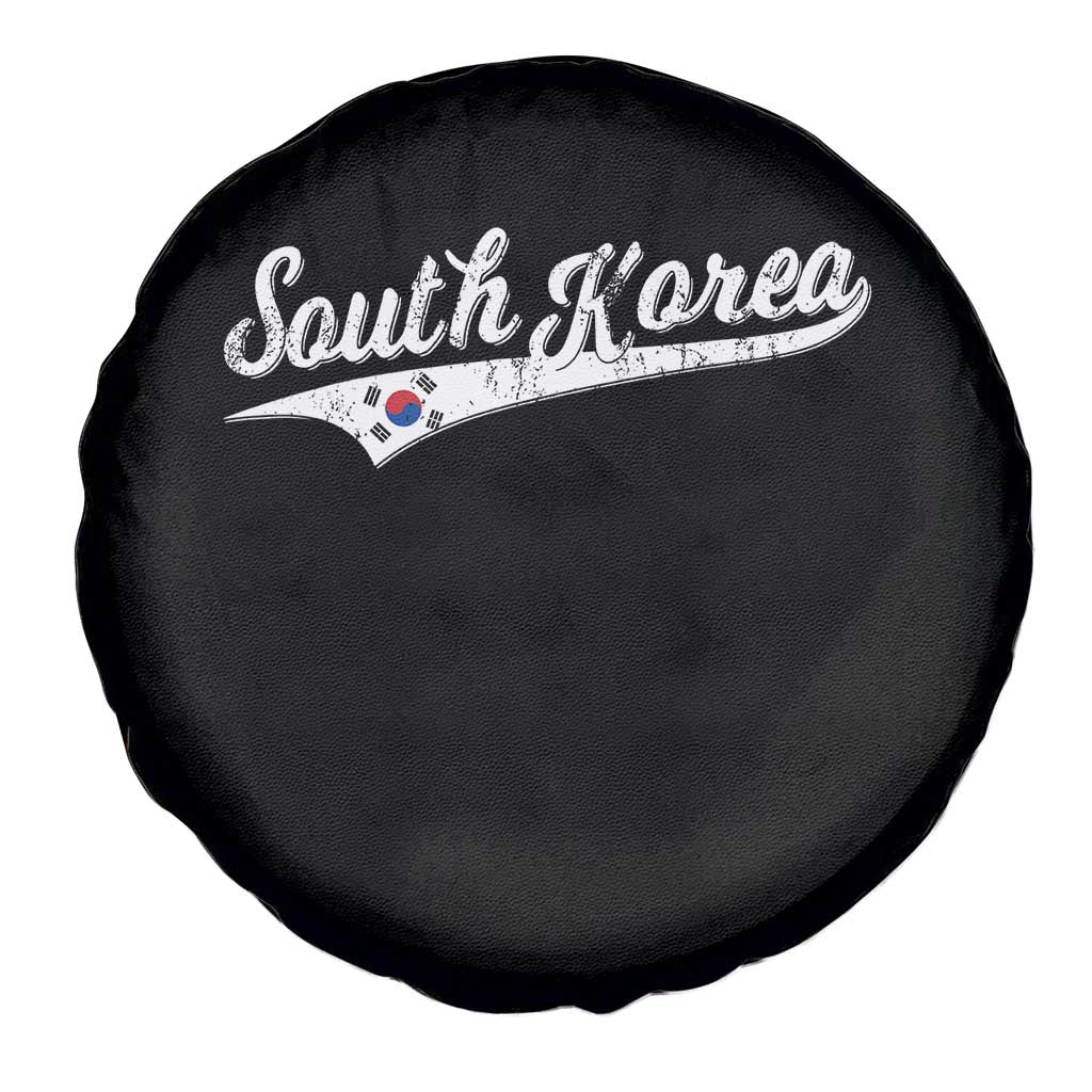 South Korea Spare Tire Cover Retro Script Sport Korean Flag