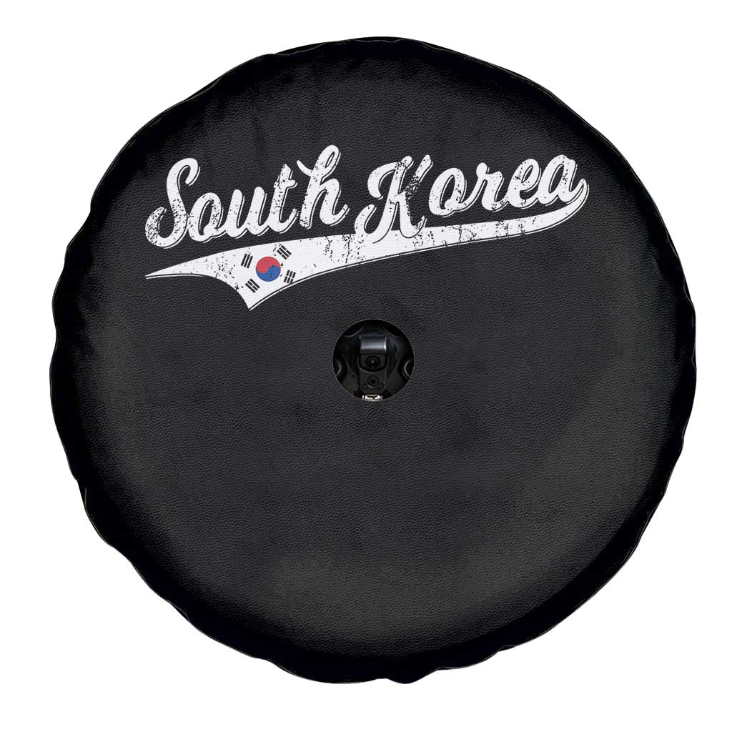 South Korea Spare Tire Cover Retro Script Sport Korean Flag