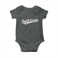 South Korea Baby Onesie Retro Script Sport Korean Flag