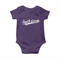 South Korea Baby Onesie Retro Script Sport Korean Flag