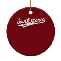 South Korea Ceramic Ornament Retro Script Sport Korean Flag