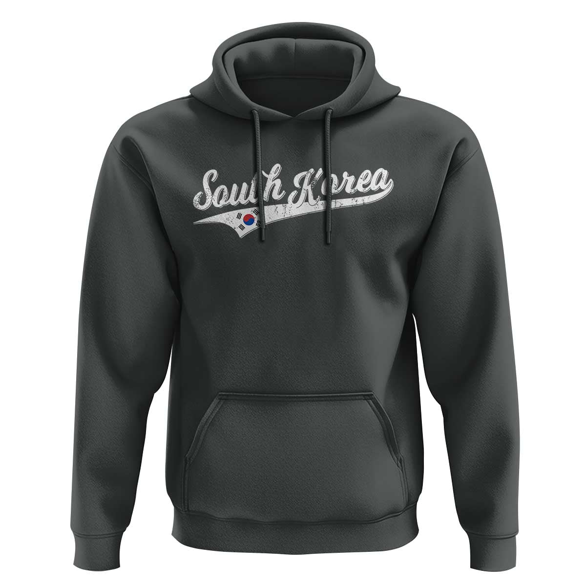 South Korea Hoodie Retro Script Sport Korean Flag