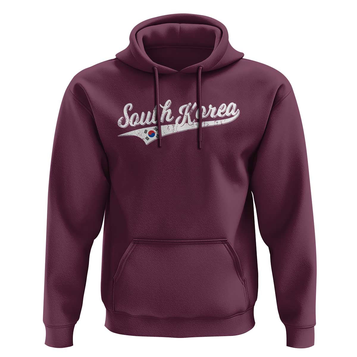South Korea Hoodie Retro Script Sport Korean Flag