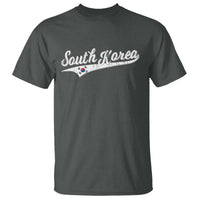 South Korea T Shirt Retro Script Sport Korean Flag