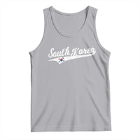 South Korea Tank Top Retro Script Sport Korean Flag