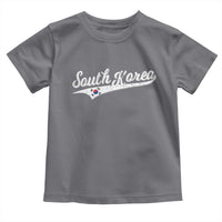 South Korea Toddler T Shirt Retro Script Sport Korean Flag