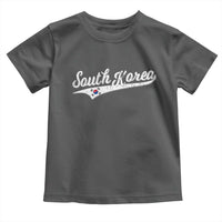 South Korea Toddler T Shirt Retro Script Sport Korean Flag