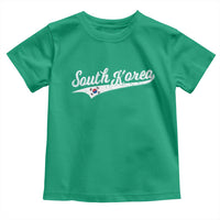 South Korea Toddler T Shirt Retro Script Sport Korean Flag