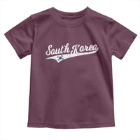 South Korea Toddler T Shirt Retro Script Sport Korean Flag