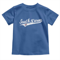 South Korea Toddler T Shirt Retro Script Sport Korean Flag