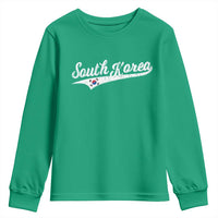 South Korea Youth Sweatshirt Retro Script Sport Korean Flag