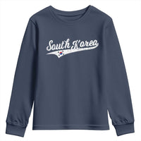 South Korea Youth Sweatshirt Retro Script Sport Korean Flag