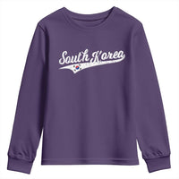 South Korea Youth Sweatshirt Retro Script Sport Korean Flag