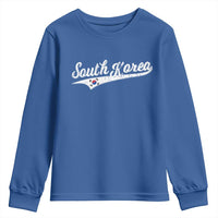 South Korea Youth Sweatshirt Retro Script Sport Korean Flag