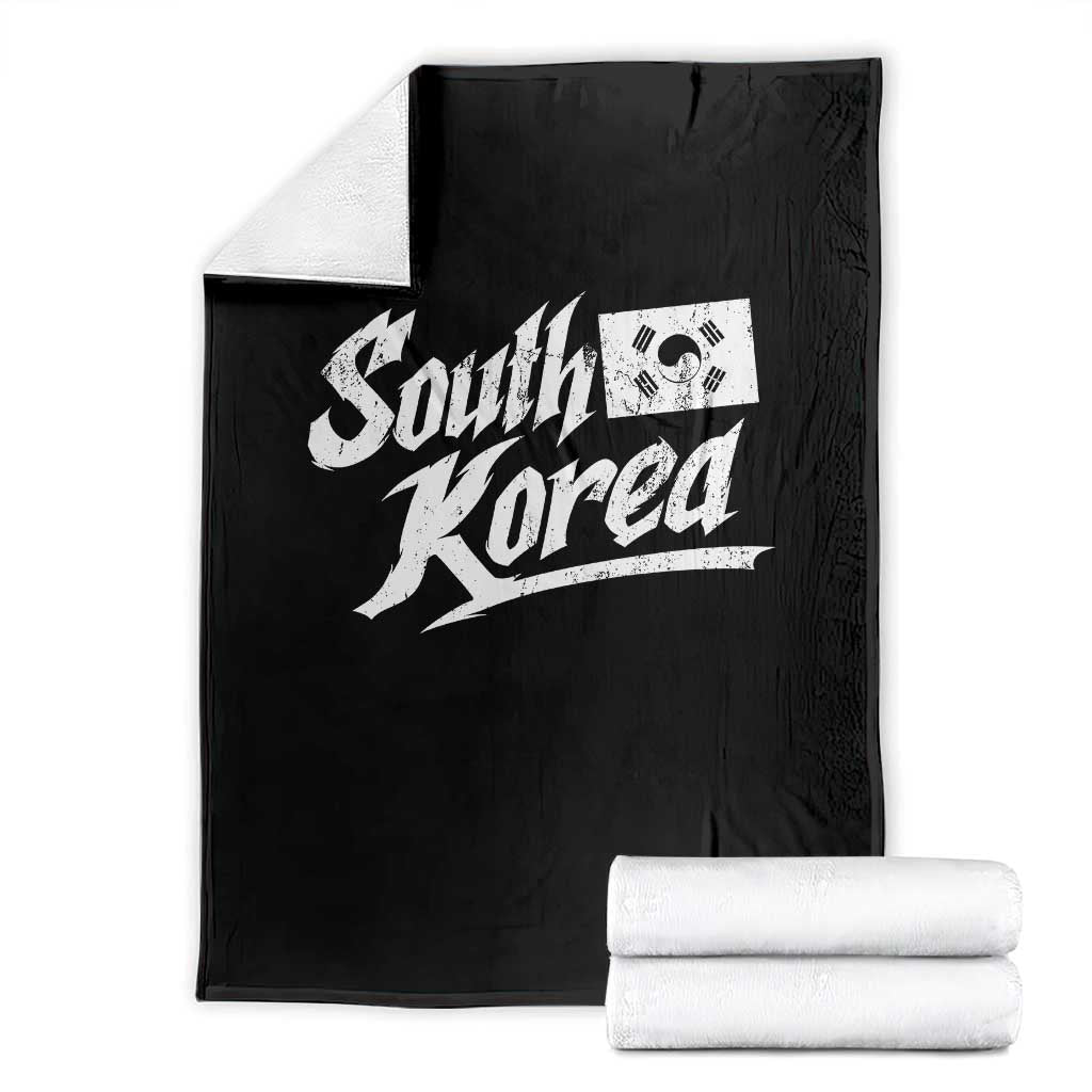 South Korea Throw Blanket Retro Vintage Sport Korean Flag