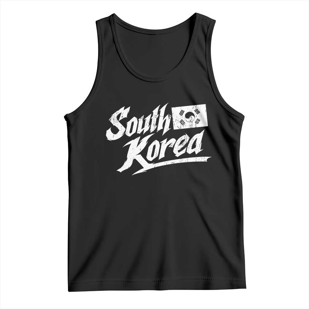 South Korea Tank Top Retro Vintage Sport Korean Flag