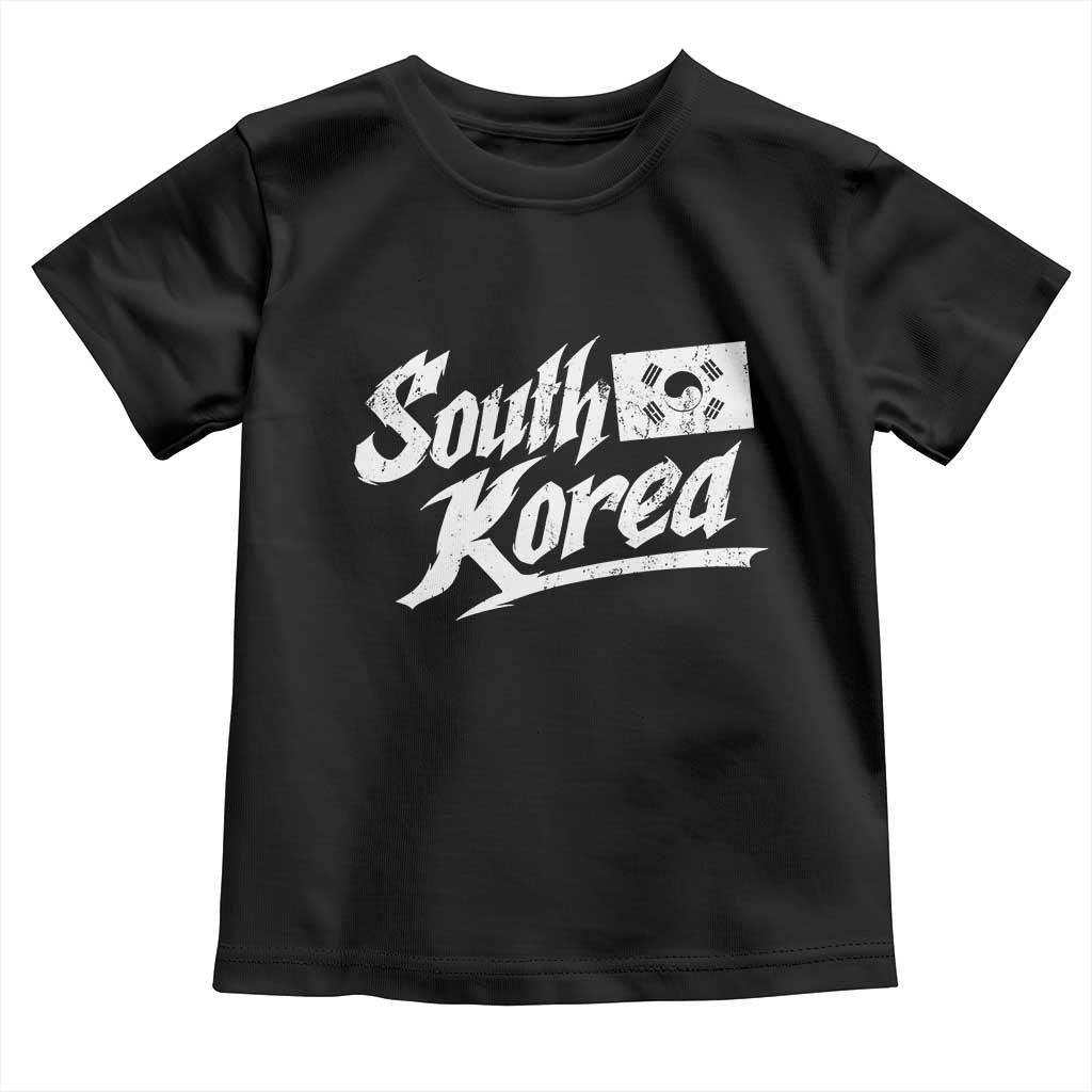 South Korea Toddler T Shirt Retro Vintage Sport Korean Flag