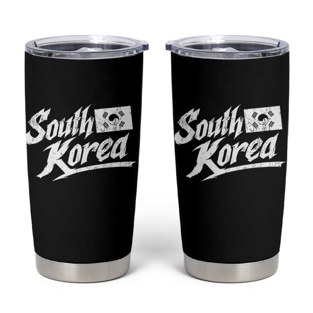 South Korea Tumbler Cup Retro Vintage Sport Korean Flag