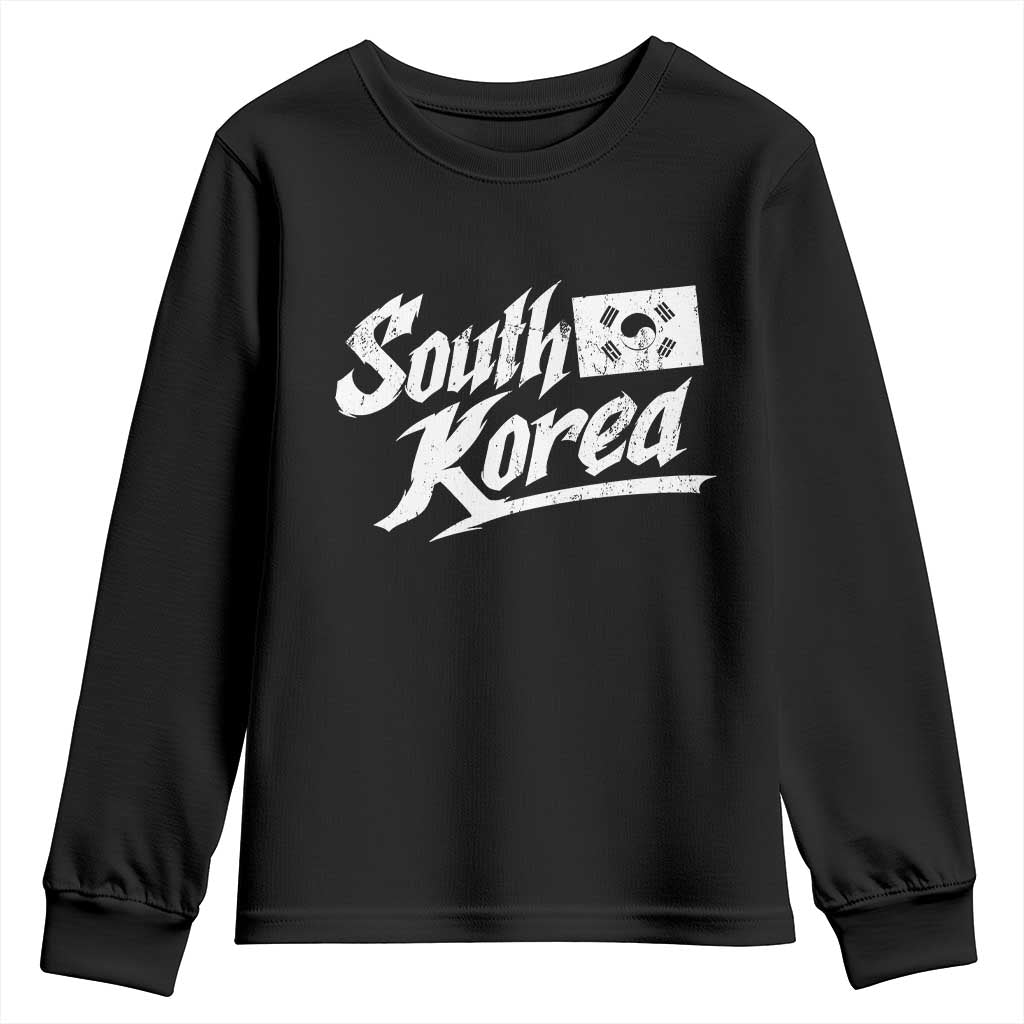 South Korea Youth Sweatshirt Retro Vintage Sport Korean Flag