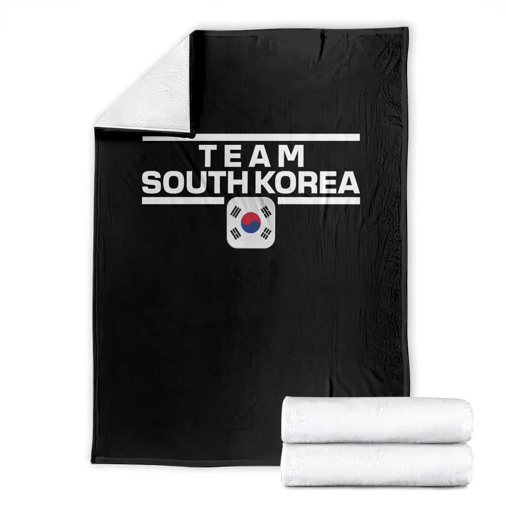 Team South Korea Korean Flag Throw Blanket