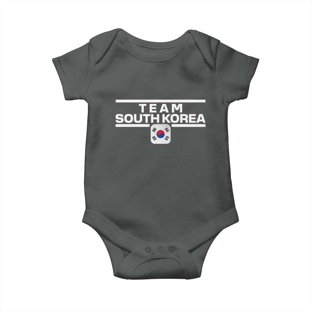 Team South Korea Korean Flag Baby Onesie