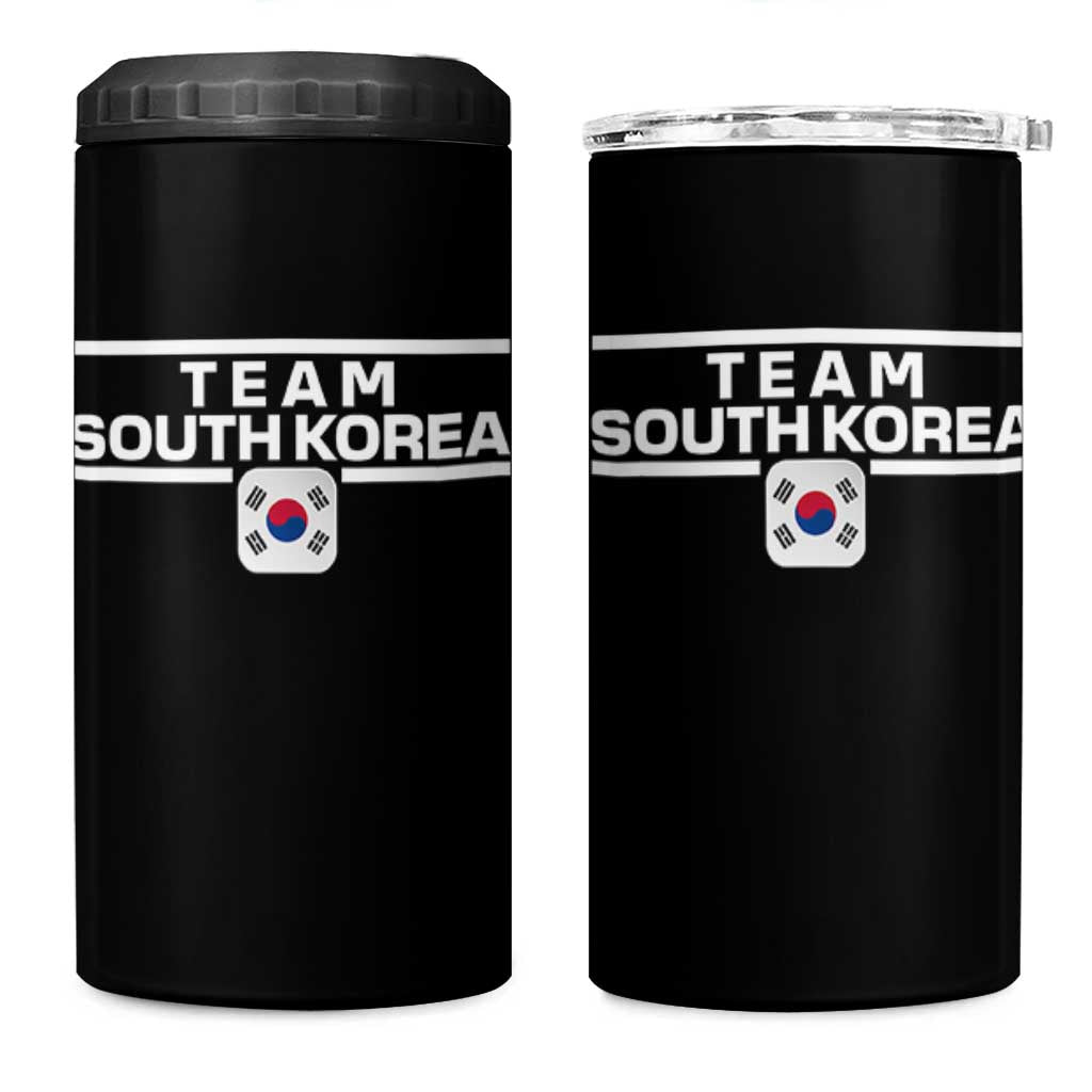 Team South Korea Korean Flag 4 in 1 Can Cooler Tumbler